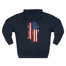 Load image into Gallery viewer, "American Flag Lightning Bolt" Hoodie