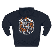 Load image into Gallery viewer, "Blue Collar Rebellion Flames" Hoodie