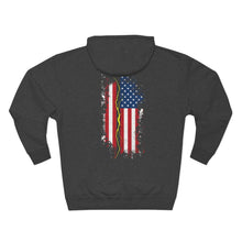 Load image into Gallery viewer, "American Flag Lightning Bolt" Hoodie