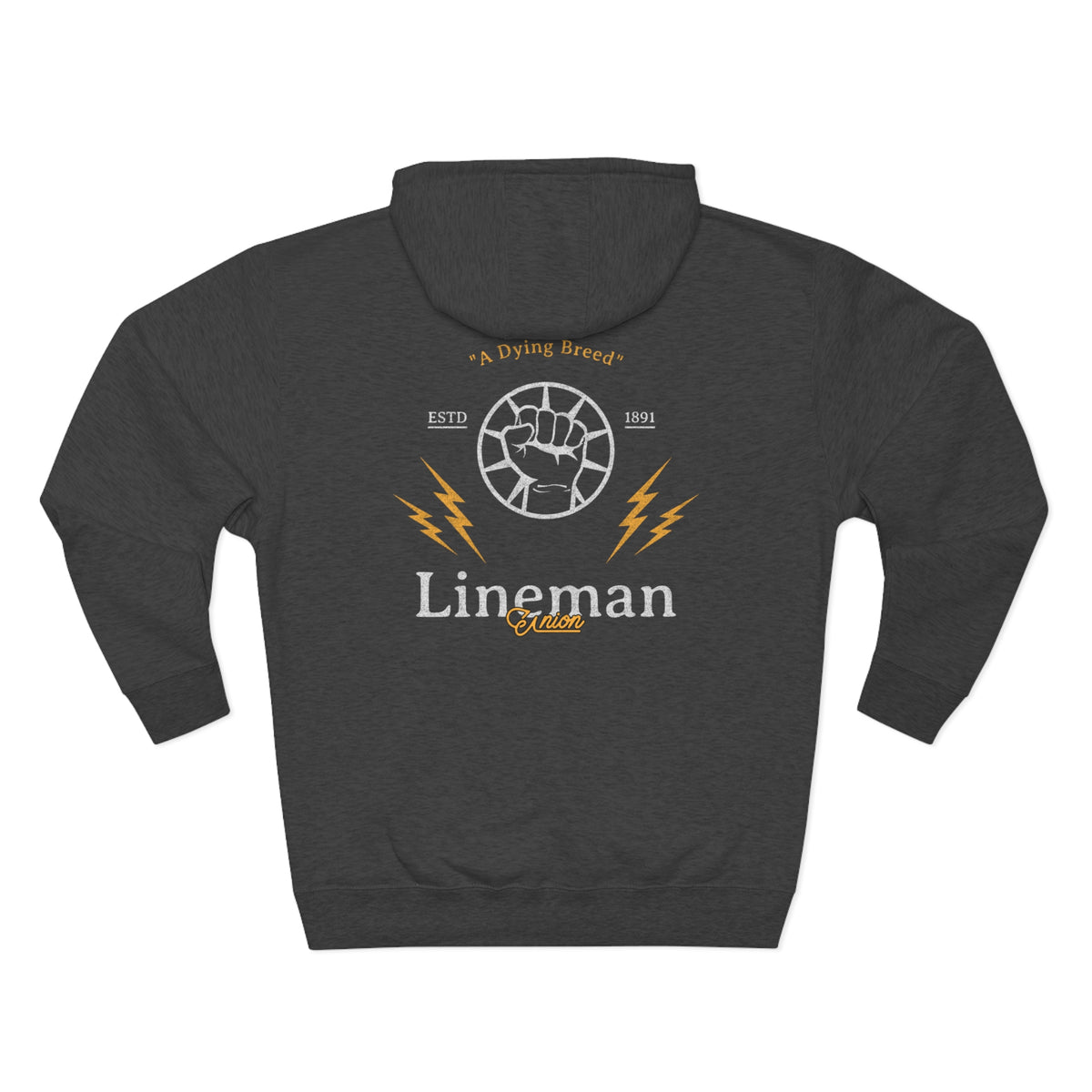 "Union Lineman" Hoodie Blue Collar Rebellion Co.