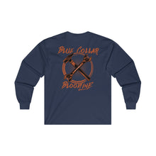 Load image into Gallery viewer, "Blue Collar Bloodline" Crossbones Long Sleeve T-Shirt