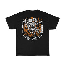 Load image into Gallery viewer, "Blue Collar Rebellion Flames" T-Shirt