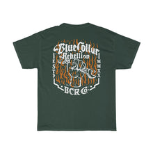 Load image into Gallery viewer, "Blue Collar Rebellion Flames" T-Shirt