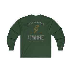 Electrician "A Dying Breed" Long Sleeve T-Shirt