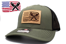 Load image into Gallery viewer, &quot;Plumber Flag&quot; Leather Patch Richardson 112 Hat
