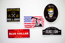 Load image into Gallery viewer, &quot;Oilfield American Flag&quot; 3.25x2&quot; Sticker
