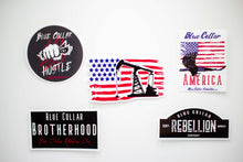 Load image into Gallery viewer, &quot;Oilfield American Flag&quot; 3.25x2&quot; Sticker
