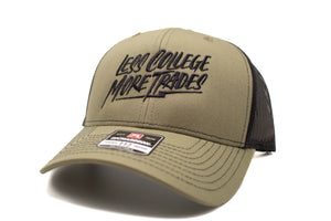 "Less College More Trades" Richardson 112 Hat