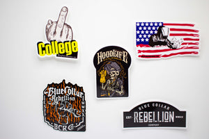 "Hoodlife" 2.5x2" Sticker
