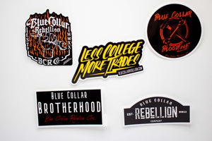 "Less College More Trades" 3.5x1.5" Sticker