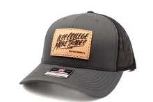 Load image into Gallery viewer, &quot;Less College More Trades&quot; Leather Patch Richardson 112 Hat
