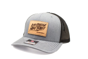 "Less College More Trades" Leather Patch Richardson 112 Hat