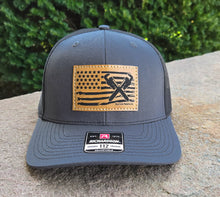 Load image into Gallery viewer, &quot;Plumber Flag&quot; Leather Patch Richardson 112 Hat
