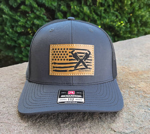 "Plumber Flag" Leather Patch Richardson 112 Hat
