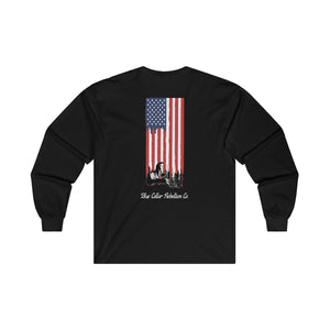 "Welder American Flag" Long Sleeve T-Shirt