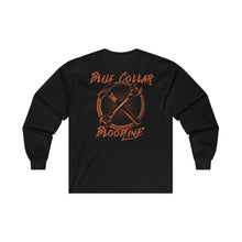 Load image into Gallery viewer, &quot;Blue Collar Bloodline&quot; Crossbones Long Sleeve T-Shirt
