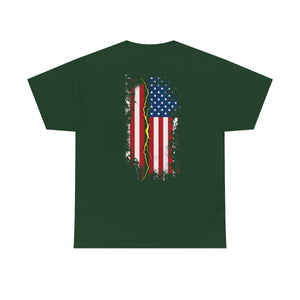 "American Flag Lightning Bolt"  T-SHIRT