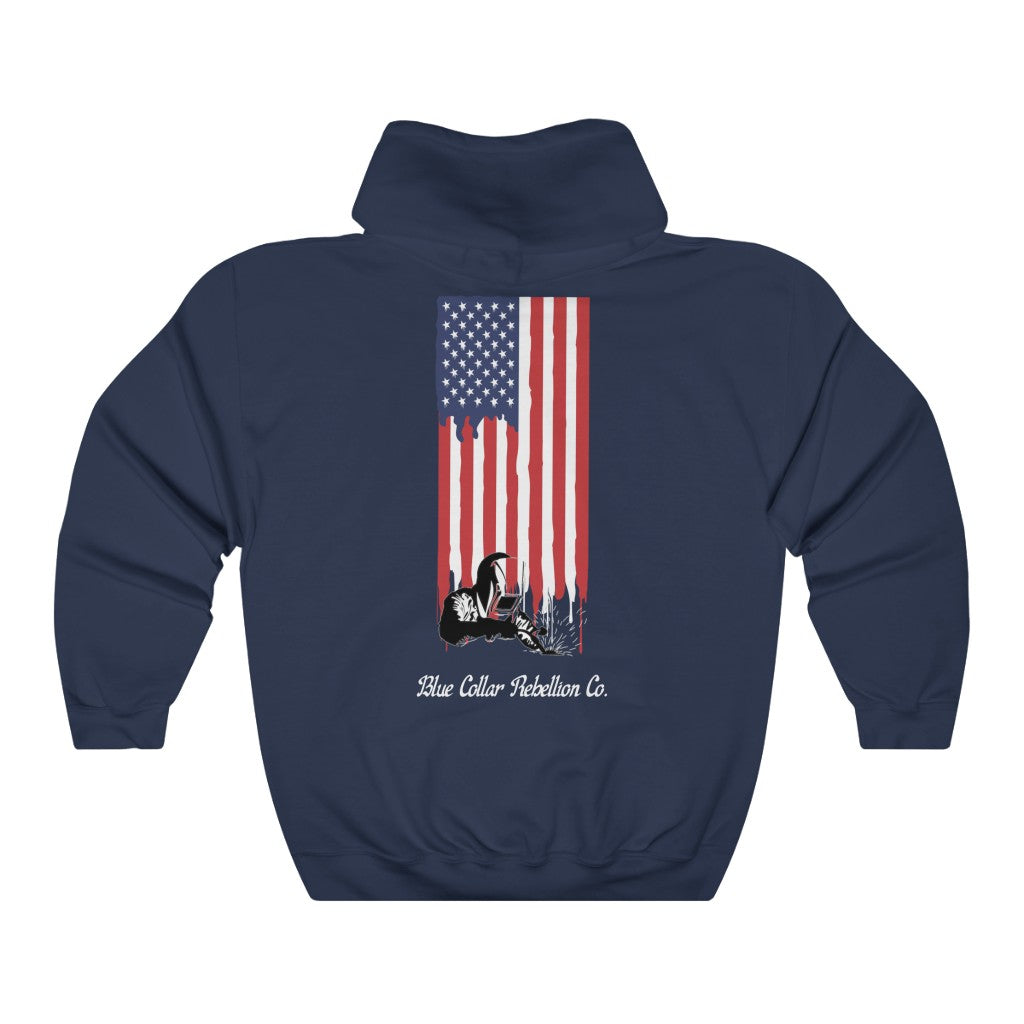 American Flag Welder Hoodie
