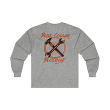 Load image into Gallery viewer, &quot;Blue Collar Bloodline&quot; Crossbones Long Sleeve T-Shirt

