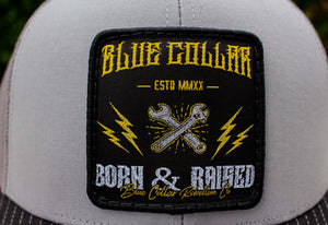 "Blue Collar Born & Raised" Patch Richardson 112 Hat