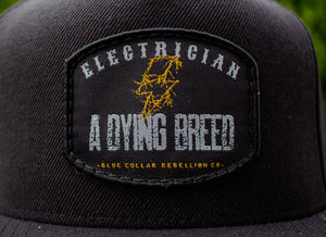 "Electrician - a Dying Breed" Flat Bill Patch Hat