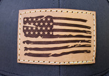 Load image into Gallery viewer, &quot;American Flag&quot; Leather Patch Richardson 112 Hat
