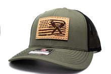 Load image into Gallery viewer, &quot;Plumber Flag&quot; Leather Patch Richardson 112 Hat
