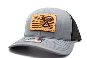 "Plumber Flag" Leather Patch Richardson 112 Hat