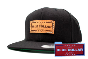 "Make Blue Collar Great Again" Yupoong Flat Bill
