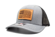 Load image into Gallery viewer, &quot;American Flag&quot; Leather Patch Richardson 112 Hat
