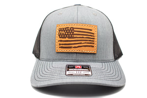 "American Flag" Leather Patch Richardson 112 Hat
