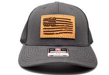 Load image into Gallery viewer, &quot;American Flag&quot; Leather Patch Richardson 112 Hat
