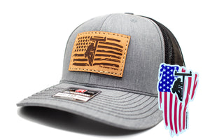 "Lineman Flag" Leather Patch Richardson 112 Hat