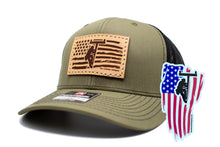 Load image into Gallery viewer, &quot;Lineman Flag&quot; Leather Patch Richardson 112 Hat
