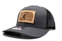 Load image into Gallery viewer, &quot;Lineman Flag&quot; Leather Patch Richardson 112 Hat
