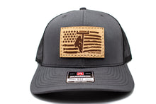 Load image into Gallery viewer, &quot;Lineman Flag&quot; Leather Patch Richardson 112 Hat
