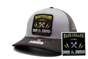 "Blue Collar Born & Raised" Patch Richardson 112 Hat