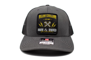 "Blue Collar Born & Raised" Patch Richardson 112 Hat