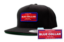 Load image into Gallery viewer, &quot;Make Blue Collar Great Again&quot; Flat Bill Patch Hat

