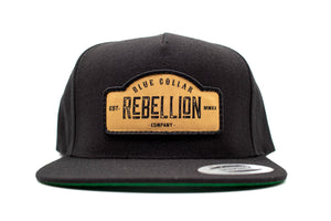 "Blue Collar Rebellion" Flat Bill Patch Hat