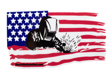 Load image into Gallery viewer, &quot;Welder Flag&quot; 3x1.5&quot; Sticker
