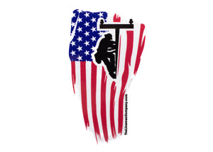 "Lineman Flag" 2x3" Sticker
