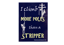 Load image into Gallery viewer, &quot;More Poles Than a Stripper&quot; 2x2.5&quot; Sticker
