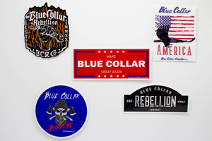 "Make Blue Collar Great Again" 3.5x1.5" Sticker