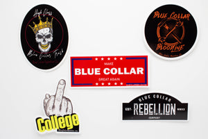 "Make Blue Collar Great Again" 3.5x1.5" Sticker