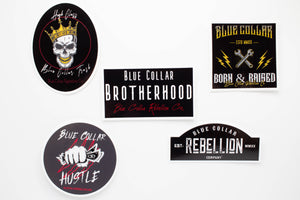 "Blue Collar Brotherhood Patch" 2x3" Sticker