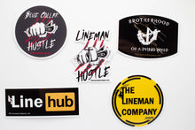 Load image into Gallery viewer, &quot;Lineman Hustle&quot; 2.5x2&quot; Sticker
