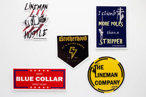 "Lineman Co Brotherhood of a Dying Breed" 2x2" Sticker
