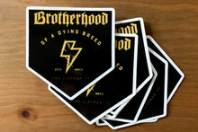 Load image into Gallery viewer, &quot;Lineman Co Brotherhood of a Dying Breed&quot; 2x2&quot; Sticker
