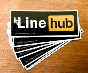 "Line Hub" 3" Sticker